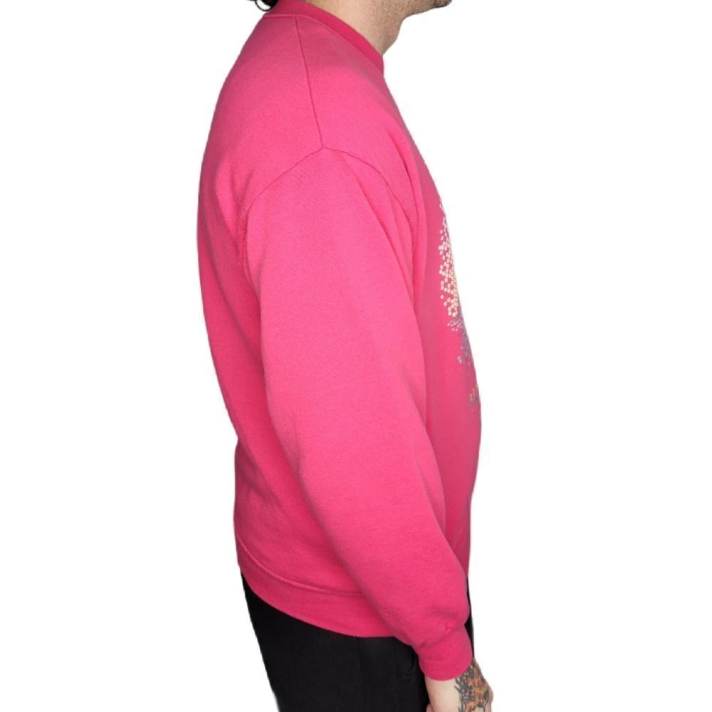 VINTAGE 90s sweatshirt Hollywood Beach FL mosaic crew neck unisex L - Picture 2 of 8